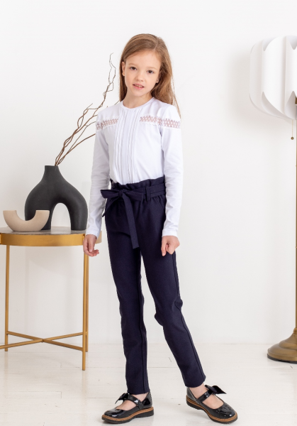 19111(22-27) Брюки школьные для девочки YUKE 