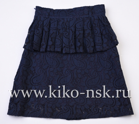 5904 Юбка школьная кружевная 