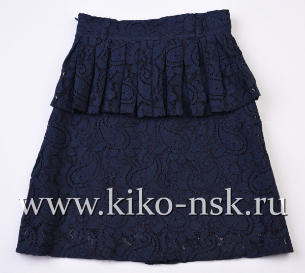 5904 Юбка школьная кружевная 