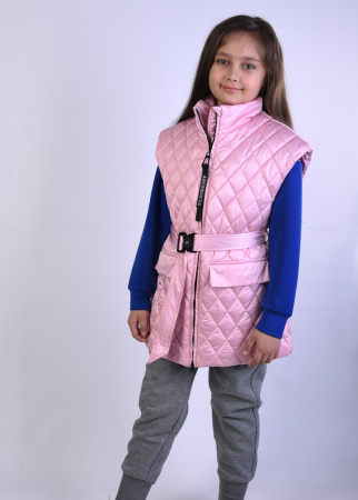 204-S Жилет для девочки на синтепоне