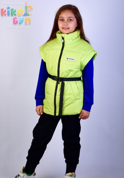 207 Жилет для девочки на синтепоне