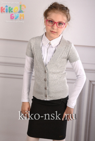 7389  Кофта для девочки на пуговицах