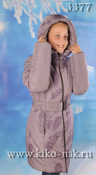 3377 Пальто для девушки на синтепоне