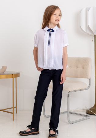 701266 Блуза шифоновая с брошью ModaLora