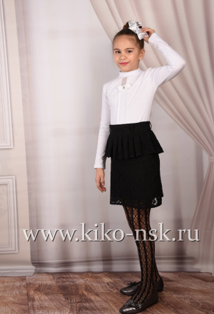 5904 Юбка школьная кружевная 