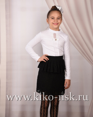 5904 Юбка школьная кружевная 