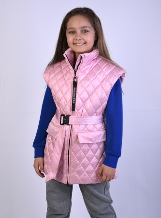 204-S Жилет для девочки на синтепоне