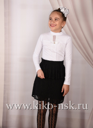 5904 Юбка школьная кружевная 
