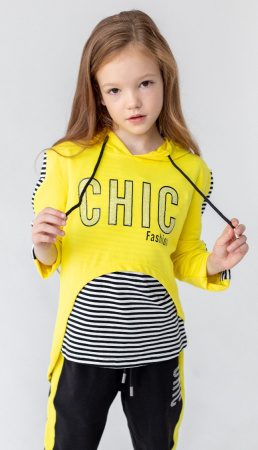 88071 Костюм трикотажный тройка для девочки 