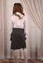 702700 Юбка школьная для девочки Moda Lora