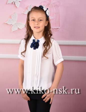 701266 Блуза шифоновая с брошью ModaLora