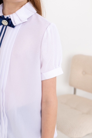 701266 Блуза шифоновая с брошью ModaLora