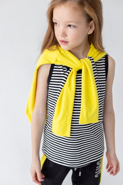 88071 Костюм трикотажный тройка для девочки 