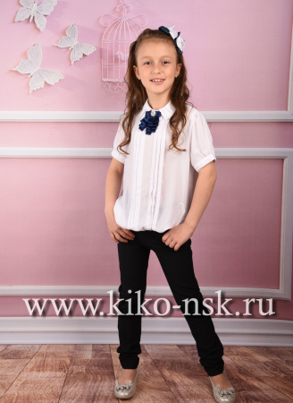 701266 Блуза шифоновая с брошью ModaLora