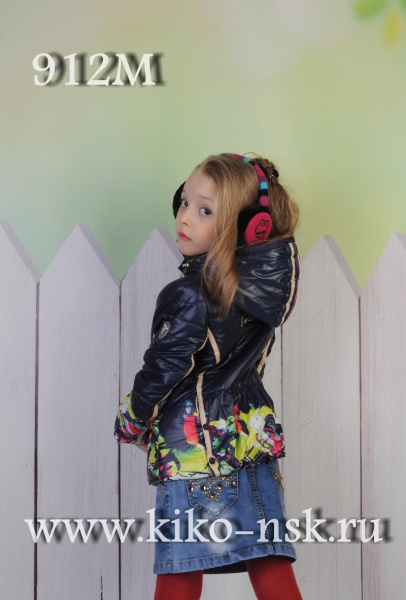 912М Куртка для девочки на синтепоне