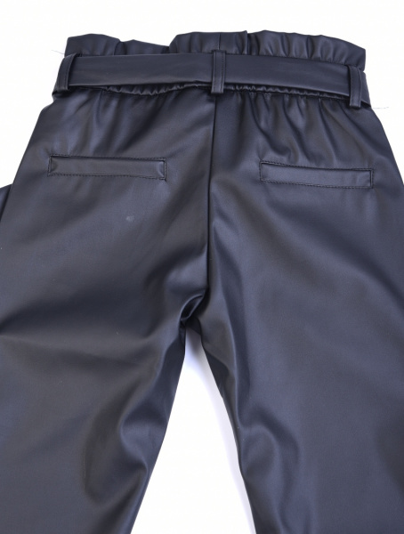 20030Б Брюки для девочки Yuke эко-кожа