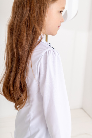 701289 Блуза с длинным рукавом и брошью ModaLora