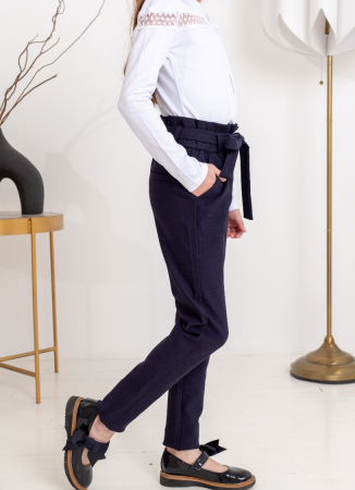 19111(22-27) Брюки школьные для девочки YUKE 