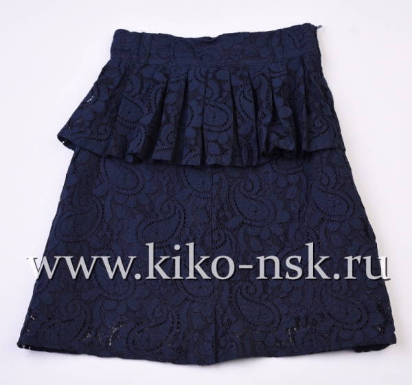 5904 Юбка школьная кружевная