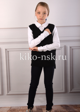 88259 Жилет для девочки удлиненный