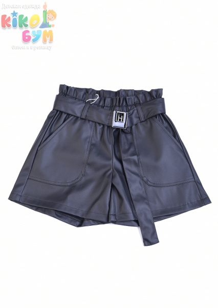 20055 Шорты для девочки из эко-кожи