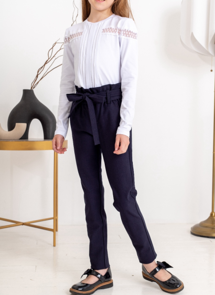 19111(22-27) Брюки школьные для девочки YUKE 