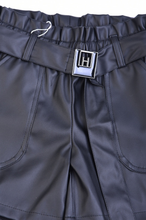 20055 Шорты для девочки из эко-кожи