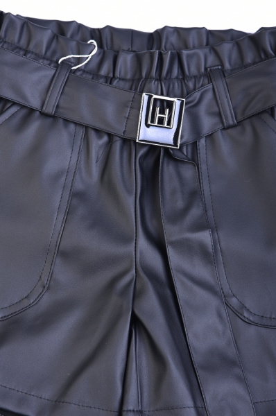 20055 Шорты для девочки из эко-кожи