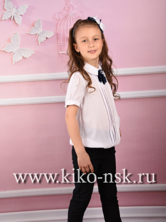 701266 Блуза шифоновая с брошью ModaLora